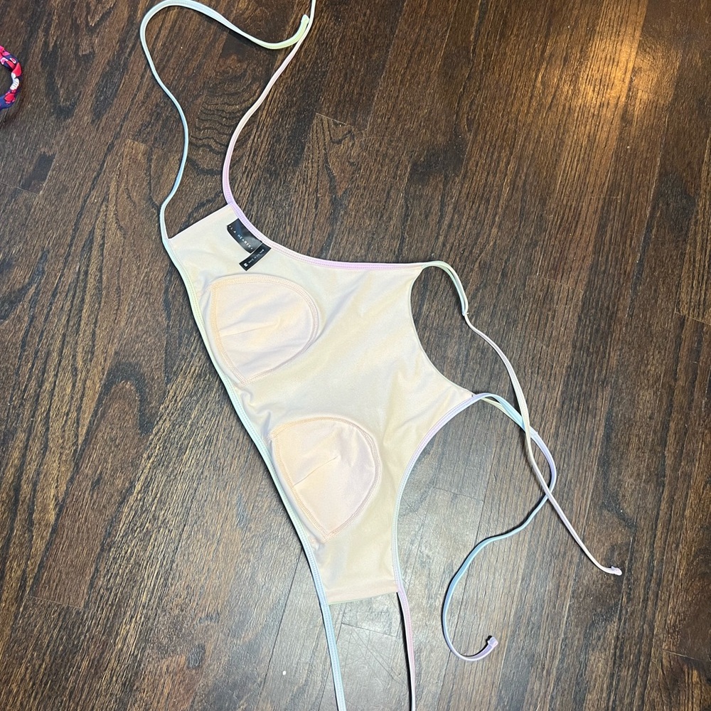 LA hearts soft pastel tye dye pastel bikini size M - Picture 9 of 10